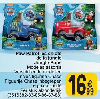 Promoties Paw patrol les chiots de la jungle jungle pups - PAW  PATROL - Geldig van 19/03/2024 tot 30/03/2024 bij Cora