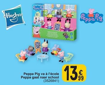 Promoties Peppa pig va à l’école peppa gaat naar school - Hasbro - Geldig van 19/03/2024 tot 30/03/2024 bij Cora