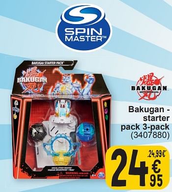 Promoties Bakugan - starter pack 3-pack - Spin Master - Geldig van 19/03/2024 tot 30/03/2024 bij Cora