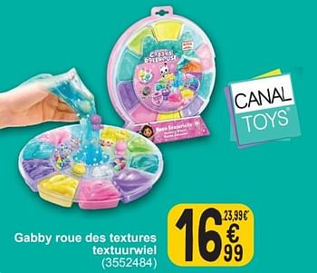Promoties Gabby roue des textures textuurwiel - Canal Toys - Geldig van 19/03/2024 tot 30/03/2024 bij Cora