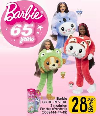 Promotions Barbie cutie reveal - Mattel - Valide de 19/03/2024 à 08/04/2024 chez Cora