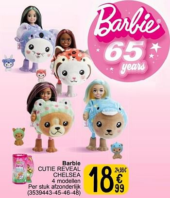 Promotions Barbie cutie reveal chelsea - Mattel - Valide de 19/03/2024 à 08/04/2024 chez Cora
