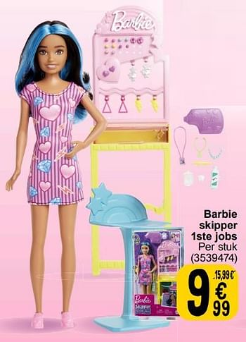 Promotions Barbie skipper 1ste jobs - Mattel - Valide de 19/03/2024 à 08/04/2024 chez Cora