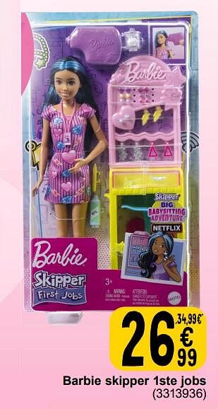 Promotions Barbie skipper 1ste jobs - Mattel - Valide de 19/03/2024 à 08/04/2024 chez Cora