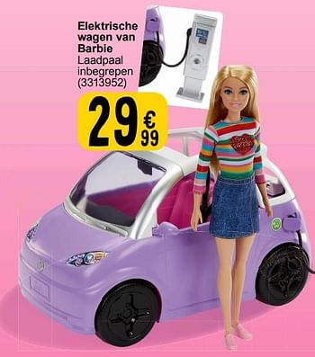 Promotions Elektrische wagen van barbie - Mattel - Valide de 19/03/2024 à 08/04/2024 chez Cora