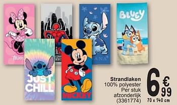 Promoties Strandlaken - Huismerk - Cora - Geldig van 19/03/2024 tot 30/03/2024 bij Cora
