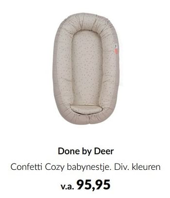 Promotions Done by deer confetti cozy babynestje - Done by Deer - Valide de 11/03/2024 à 08/04/2024 chez BabyPark