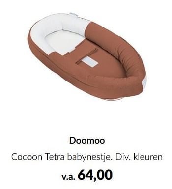 Promotions Doomoo cocoon tetra babynestje - Doomoo - Valide de 11/03/2024 à 08/04/2024 chez BabyPark