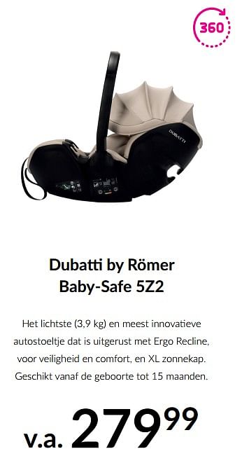 Promotions Dubatti by römer baby-safe 5z2 - Dubatti  - Valide de 11/03/2024 à 08/04/2024 chez BabyPark