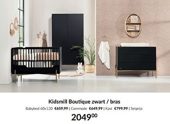 Promotions Kidsmill boutique zwart - bras - Kidsmill - Valide de 11/03/2024 à 08/04/2024 chez BabyPark