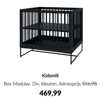 Promoties Kidsmill box modular - Kidsmill - Geldig van 11/03/2024 tot 08/04/2024 bij BabyPark
