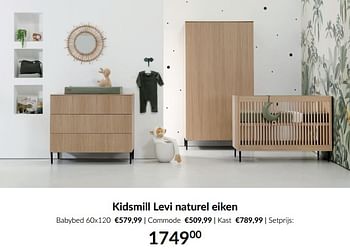 Promoties Kidsmill levi naturel eiken - Kidsmill - Geldig van 11/03/2024 tot 08/04/2024 bij BabyPark