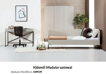 Promoties Kidsmill modular oatmeal bedbank - Kidsmill - Geldig van 11/03/2024 tot 08/04/2024 bij BabyPark