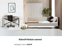 Kidsmill modular oatmeal kledingkast 2-deurs-Kidsmill