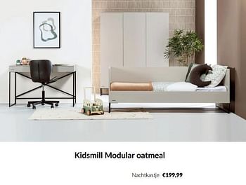 Promoties Kidsmill modular oatmeal nachtkastje - Kidsmill - Geldig van 11/03/2024 tot 08/04/2024 bij BabyPark