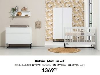 Promoties Kidsmill modular wit - Kidsmill - Geldig van 11/03/2024 tot 08/04/2024 bij BabyPark