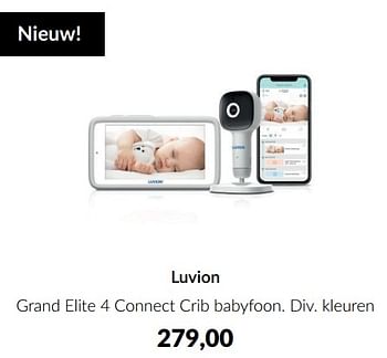 Promotions Luvion grand elite 4 connect crib babyfoon - Luvion - Valide de 11/03/2024 à 08/04/2024 chez BabyPark