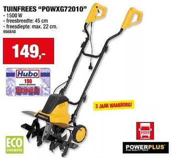 Promoties Powerplus tuinfrees powxg72010 - Powerplus - Geldig van 20/03/2024 tot 31/03/2024 bij Hubo