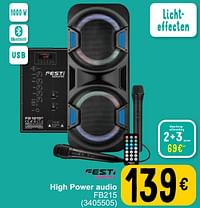 Festisound high power audio fb215-FestiSound