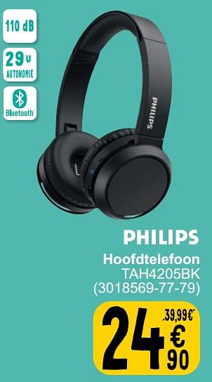 Promoties Hoofdtelefoon tah4205bk - Philips - Geldig van 19/03/2024 tot 30/03/2024 bij Cora