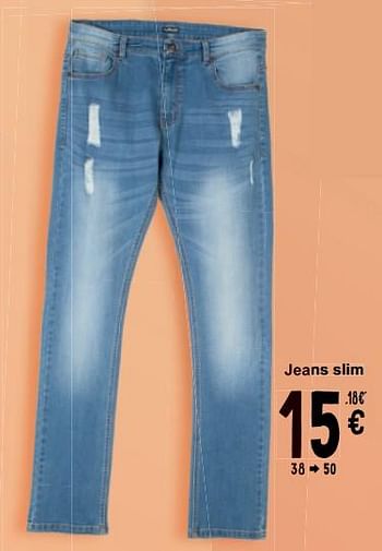 Promotions Jeans slim - Produit maison - Cora - Valide de 19/03/2024 à 30/03/2024 chez Cora
