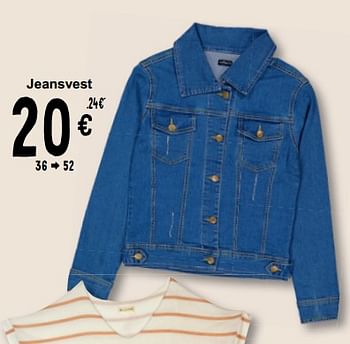 Promoties Jeansvest - Huismerk - Cora - Geldig van 19/03/2024 tot 30/03/2024 bij Cora
