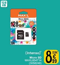 Micro sd maxl854714-Intenso