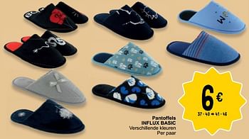 Promoties Pantoffels influx basic - INFLUX - Geldig van 19/03/2024 tot 30/03/2024 bij Cora