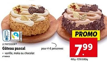 Promoties Gâteau pascal - Le Patissier - Geldig van 27/03/2024 tot 02/04/2024 bij Lidl
