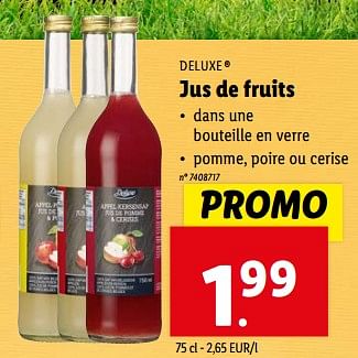 Promoties Jus de fruits - Deluxe - Geldig van 27/03/2024 tot 02/04/2024 bij Lidl