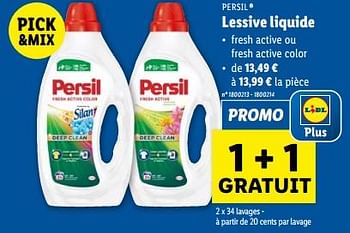 Promoties Lessive liquide - Persil - Geldig van 27/03/2024 tot 02/04/2024 bij Lidl