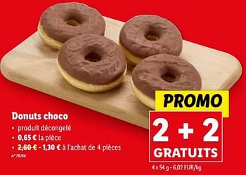 Promotions Donuts choco - Produit maison - Lidl - Valide de 27/03/2024 à 02/04/2024 chez Lidl