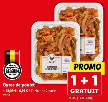 Promotions Gyros de poulet - Produit maison - Lidl - Valide de 27/03/2024 à 02/04/2024 chez Lidl