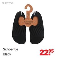 Schoentje black-Slipstop