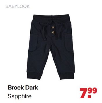 Promotions Broek dark sapphire - Baby look - Valide de 18/03/2024 à 13/04/2024 chez Baby-Dump