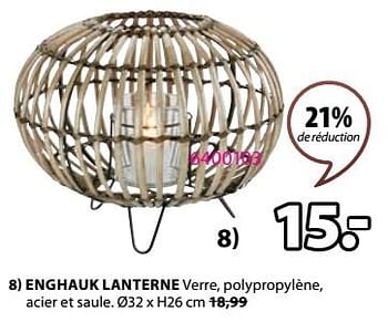 Promotions Enghauk lanterne - Produit Maison - Jysk - Valide de 18/03/2024 à 07/04/2024 chez Jysk