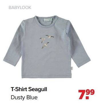 Promoties T-shirt seagull dusty blue - Baby look - Geldig van 18/03/2024 tot 13/04/2024 bij Baby-Dump