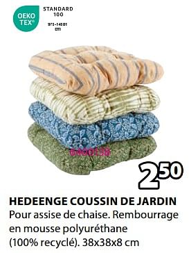 Promotions Hedeenge coussin de jardin - Produit Maison - Jysk - Valide de 18/03/2024 à 07/04/2024 chez Jysk