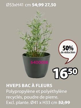 Promoties Hveps bac à fleurs - Huismerk - Jysk - Geldig van 18/03/2024 tot 07/04/2024 bij Jysk