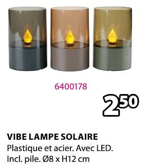 Promotions Vibe lampe solaire - Produit Maison - Jysk - Valide de 18/03/2024 à 07/04/2024 chez Jysk