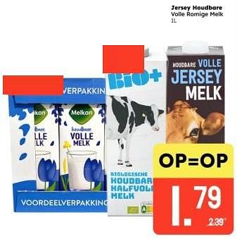 Promotions Jersey houdbare volle romige melk - Holland Jersey - Valide de 18/03/2024 à 30/03/2024 chez Ochama