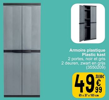 Promotions Armoire plastique plastic kast - Produit maison - Cora - Valide de 19/03/2024 à 30/03/2024 chez Cora