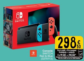 Promoties Console switch - Nintendo - Geldig van 19/03/2024 tot 30/03/2024 bij Cora