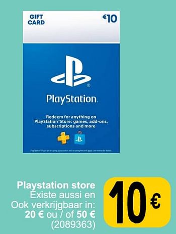 Promotions Playstation store - Sony - Valide de 19/03/2024 à 30/03/2024 chez Cora