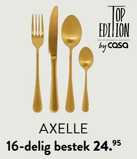 Promoties Axelle 16-delig bestek - Huismerk - Casa - Geldig van 07/03/2024 tot 27/03/2024 bij Casa