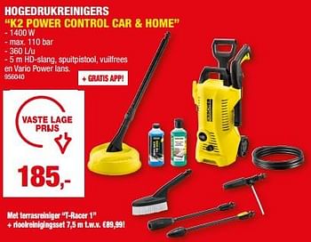 Promotions Kärcher hogedrukreinigers k2 power control car + home - Kärcher - Valide de 20/03/2024 à 31/03/2024 chez Hubo