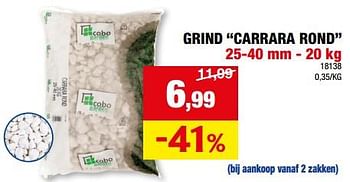 Promoties Grind carrara rond - Cobo Garden - Geldig van 20/03/2024 tot 31/03/2024 bij Hubo