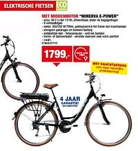 Elektrische fietsen met middenmotor minerva e-power-Minerva