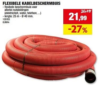 Promoties Flexibele kabelbeschermbuis - Huismerk - Hubo  - Geldig van 20/03/2024 tot 31/03/2024 bij Hubo