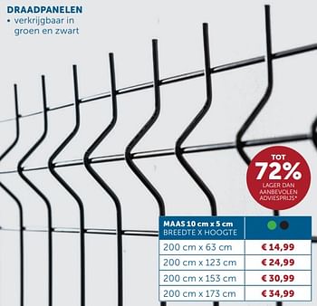 Promotions Draadpanelen - Produit maison - Zelfbouwmarkt - Valide de 26/03/2024 à 01/04/2024 chez Zelfbouwmarkt